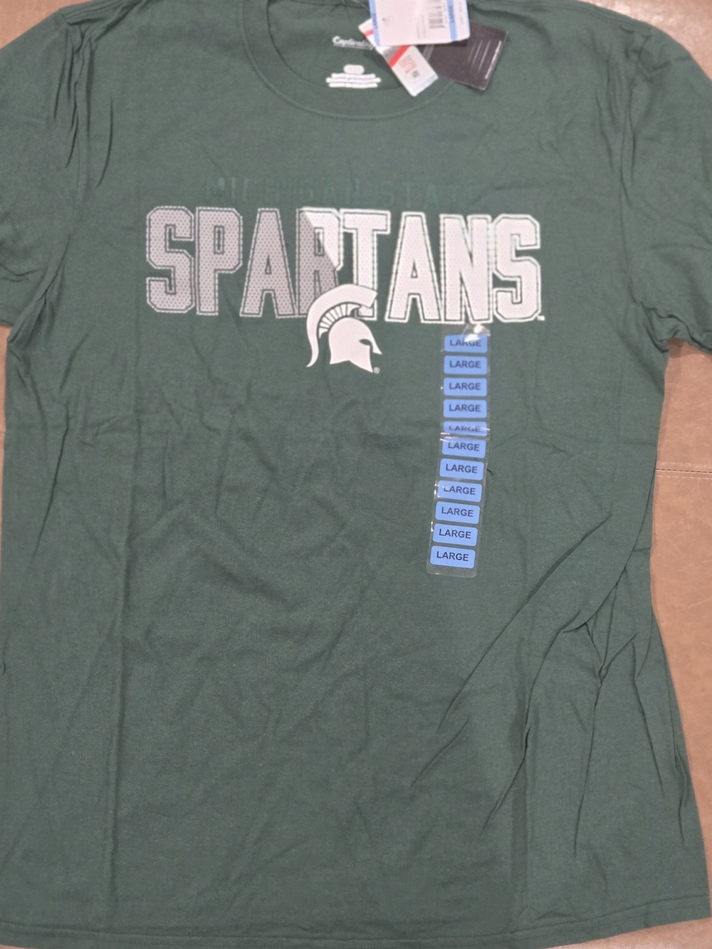 Michigan State Spartans Green Graphic Tee